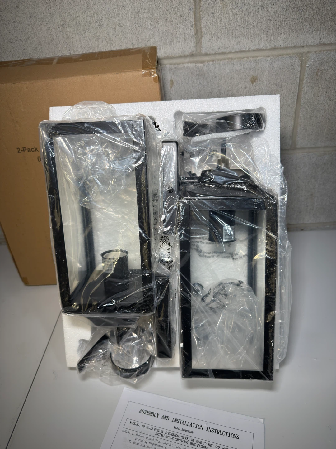 2 Pack Outdoor Light Fixtures Wall Mount 15 Inch - photo 3