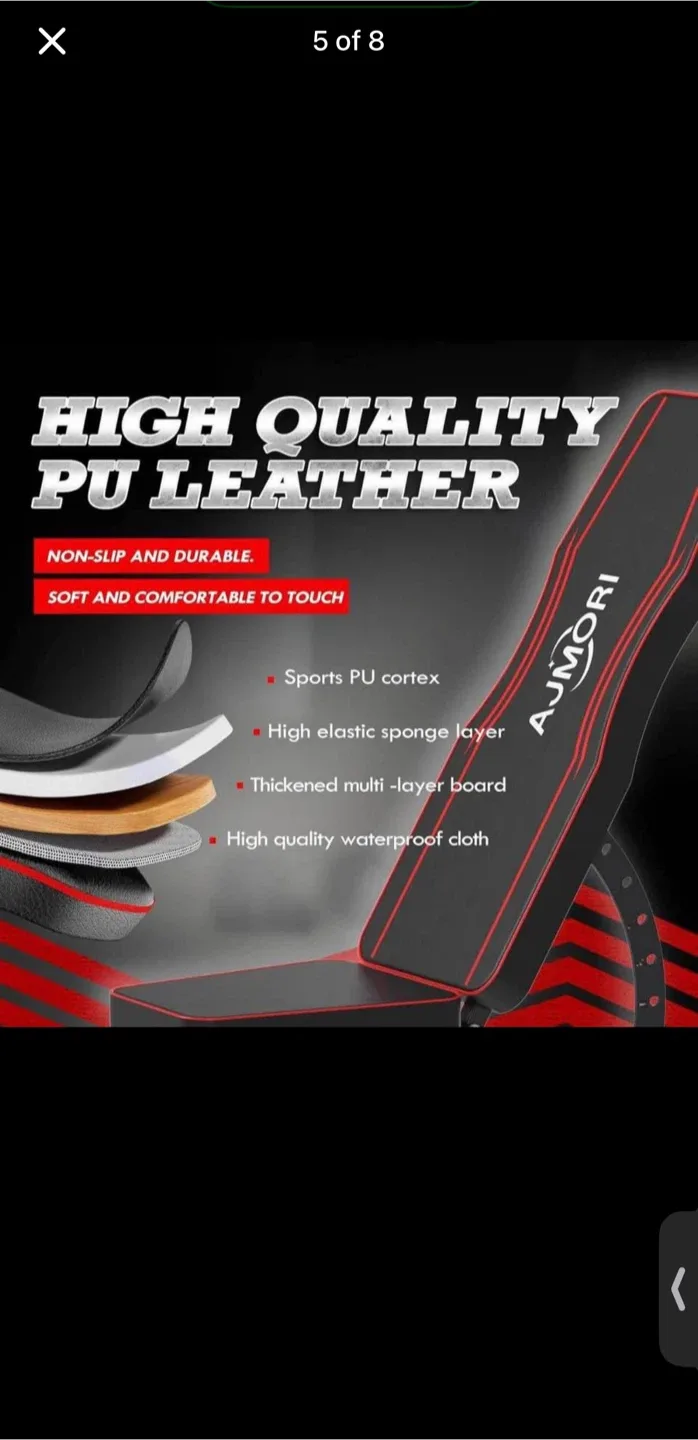 AJMORI Adjustable Weight Bench - Full Body Workout image indicator(5)