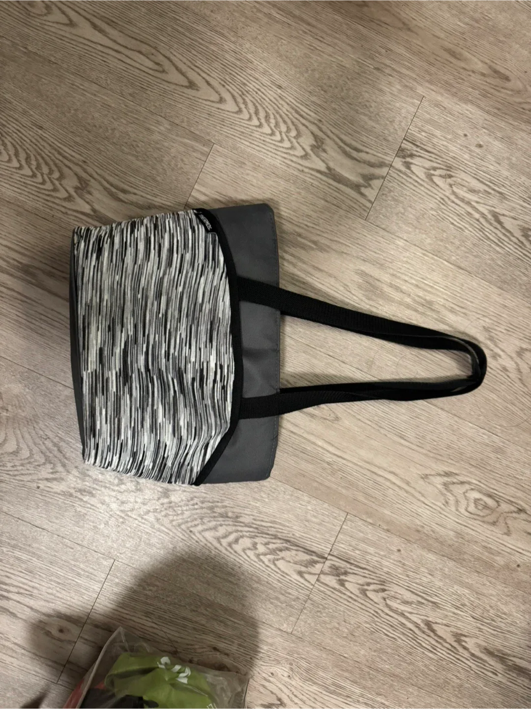 Insulated Lunch Bag - Grey & White thumbnail