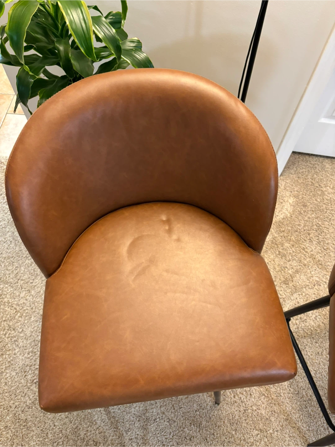 Set of 2 Brown Counter Height Swivel Barstools - photo 5