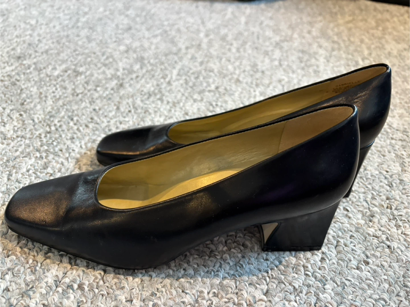 Nine West Navy Leather Heels - Size 6