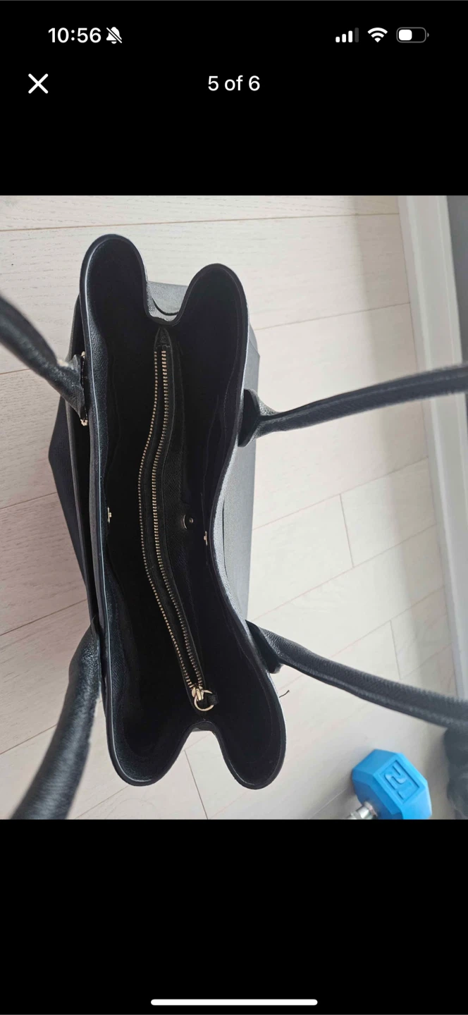 Coach Black Leather Casey Tote - photo 4