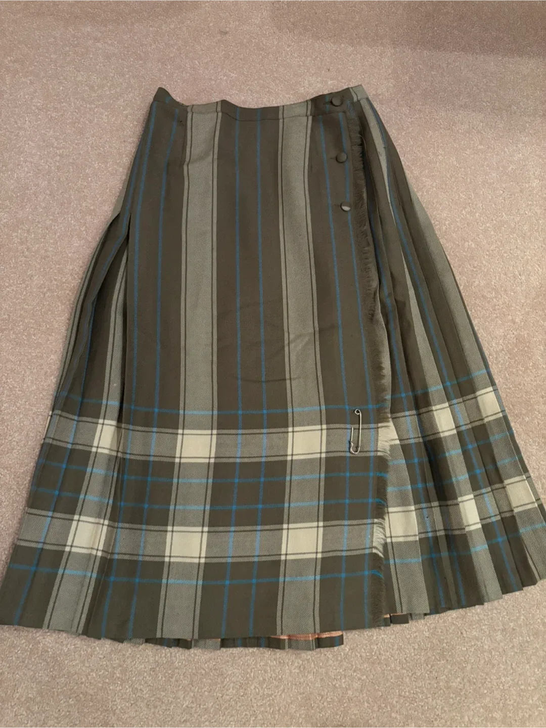 Wool Kilt Skirt