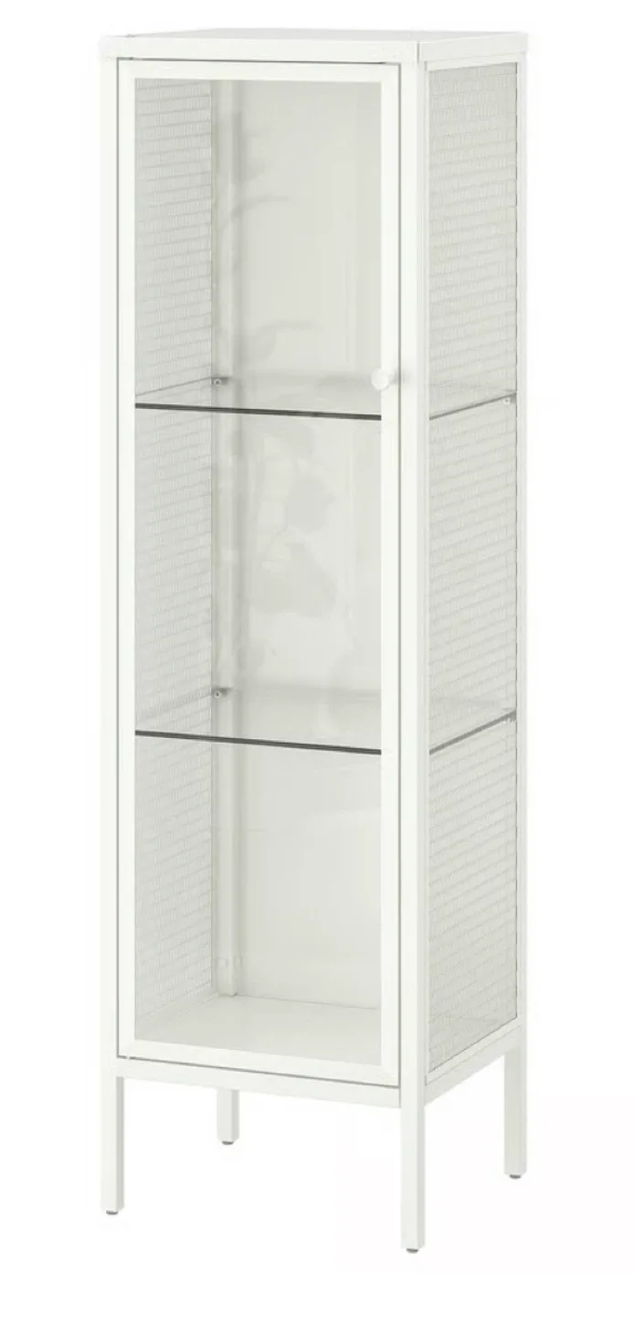 IKEA Baggebo White Glass-door Cabinet image indicator(5)