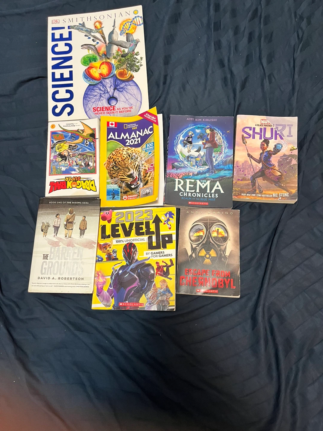 Lot of Assorted Books: Science, Almanac, Novels & More