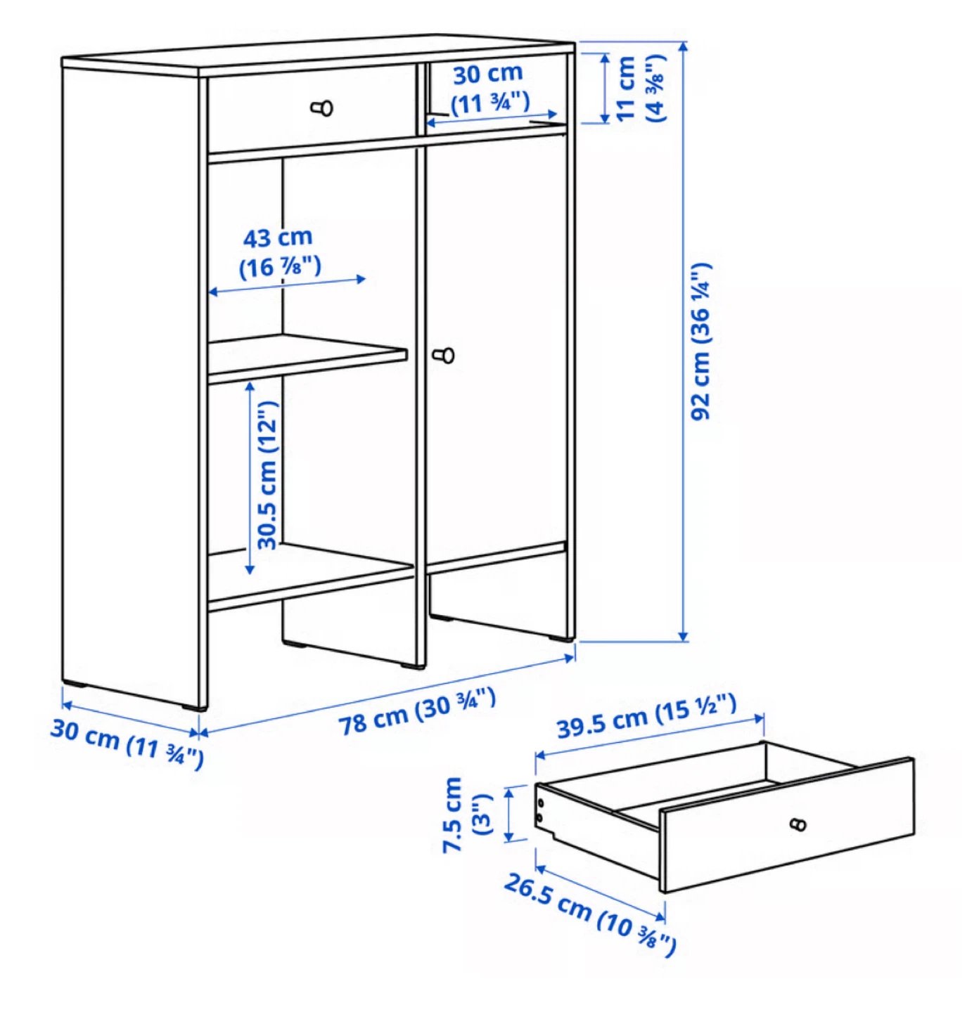 IKEA Hemnes White Hallway Cabinet - photo 5
