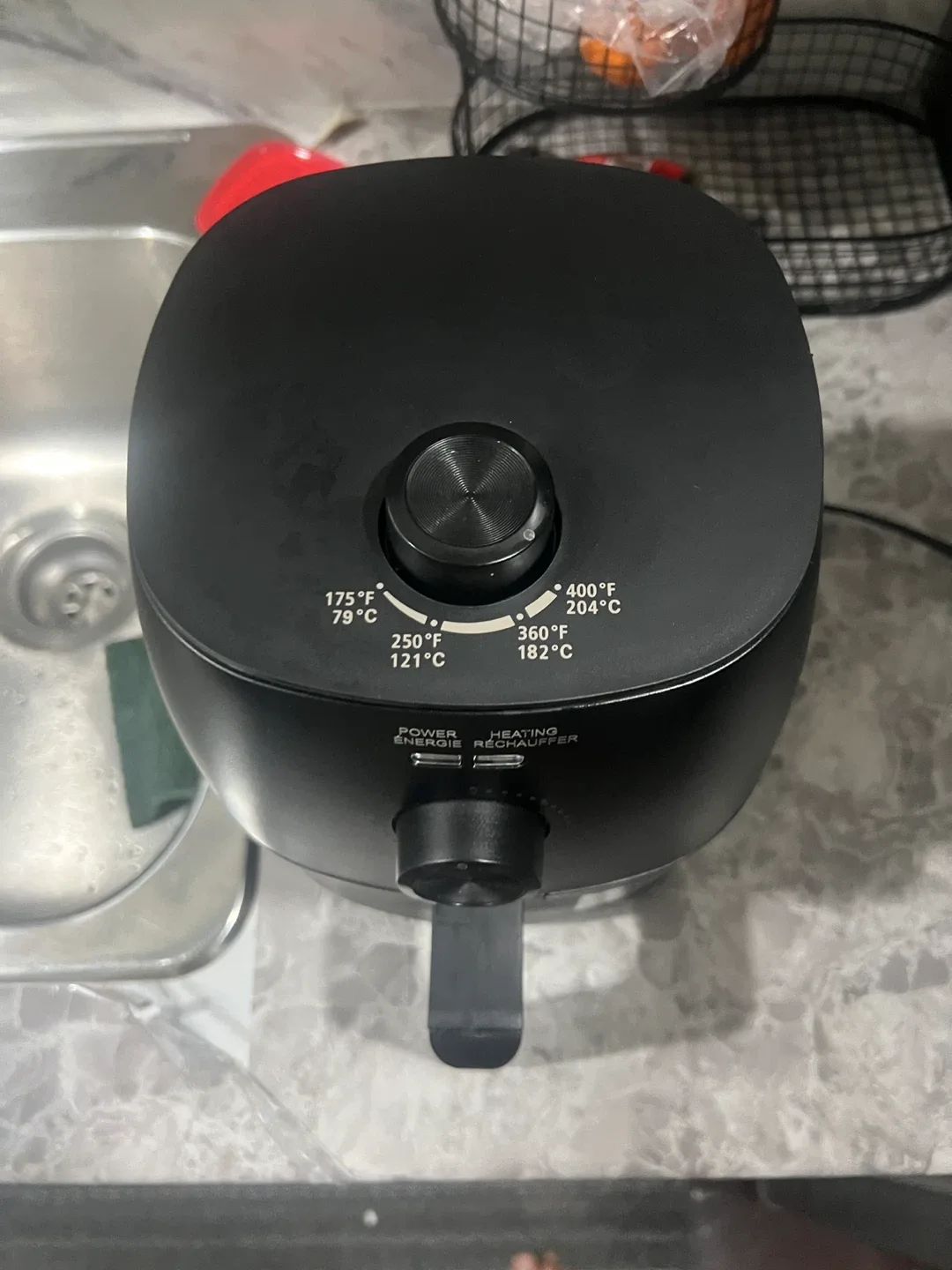 Black Air Fryer image indicator(2)