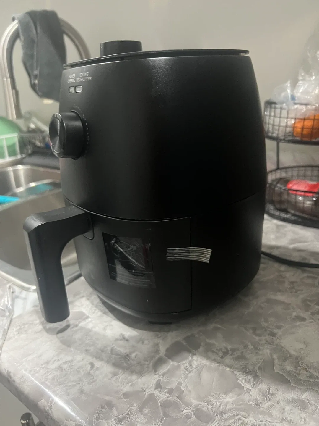 Black Air Fryer image indicator(3)