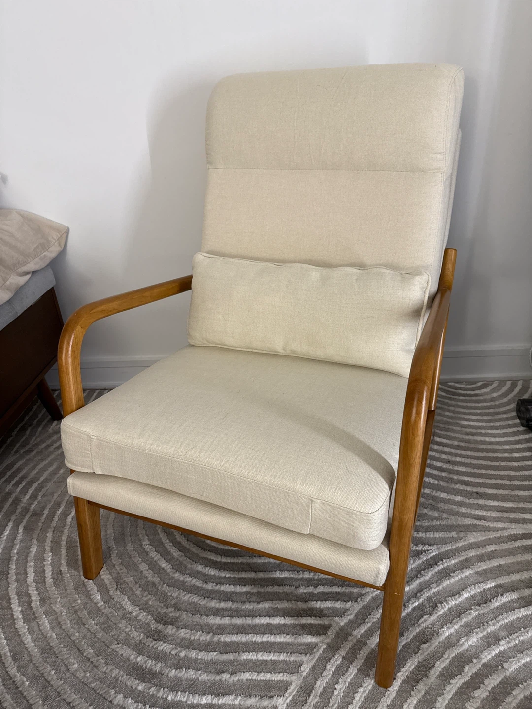 Lemley 25.6" Wide Armchair Solid Wood Accent Chair - photo 3