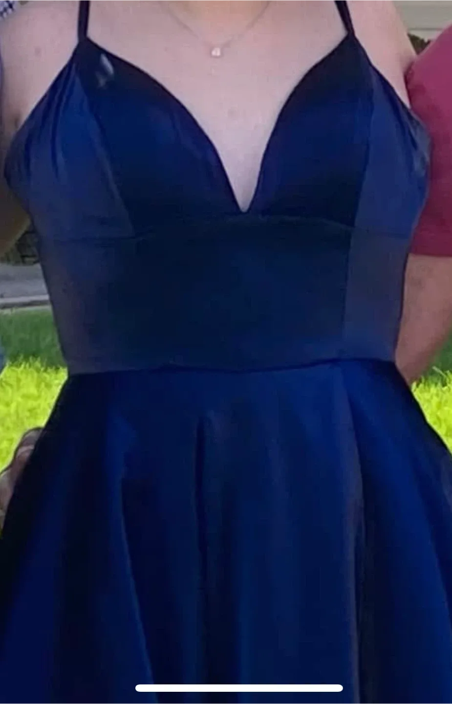 Navy Blue prom Dress image indicator(2)