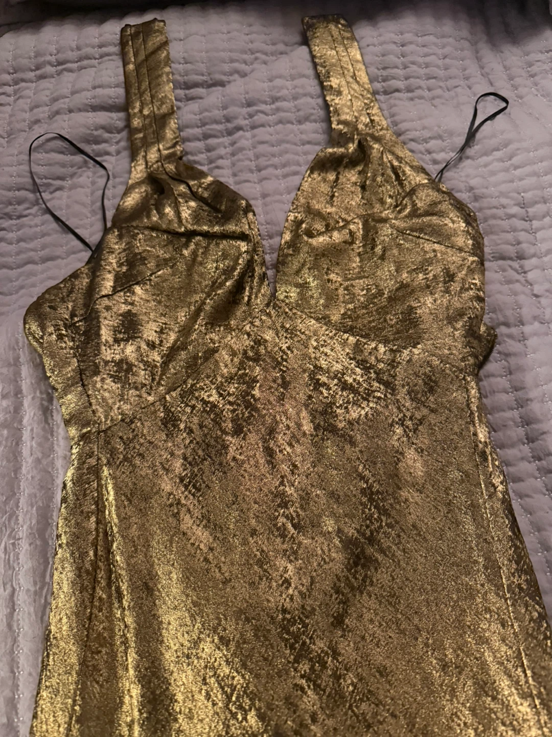 REVOLVE NBD Gold Halter Gown - photo 5
