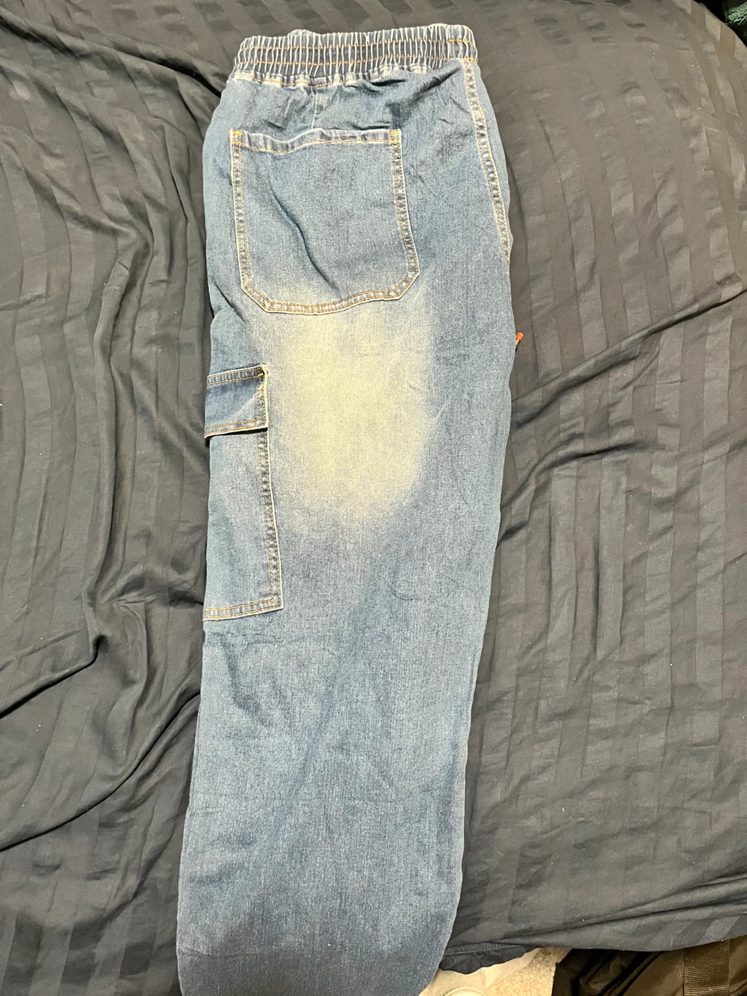 Denim Cargo Pants - photo 2