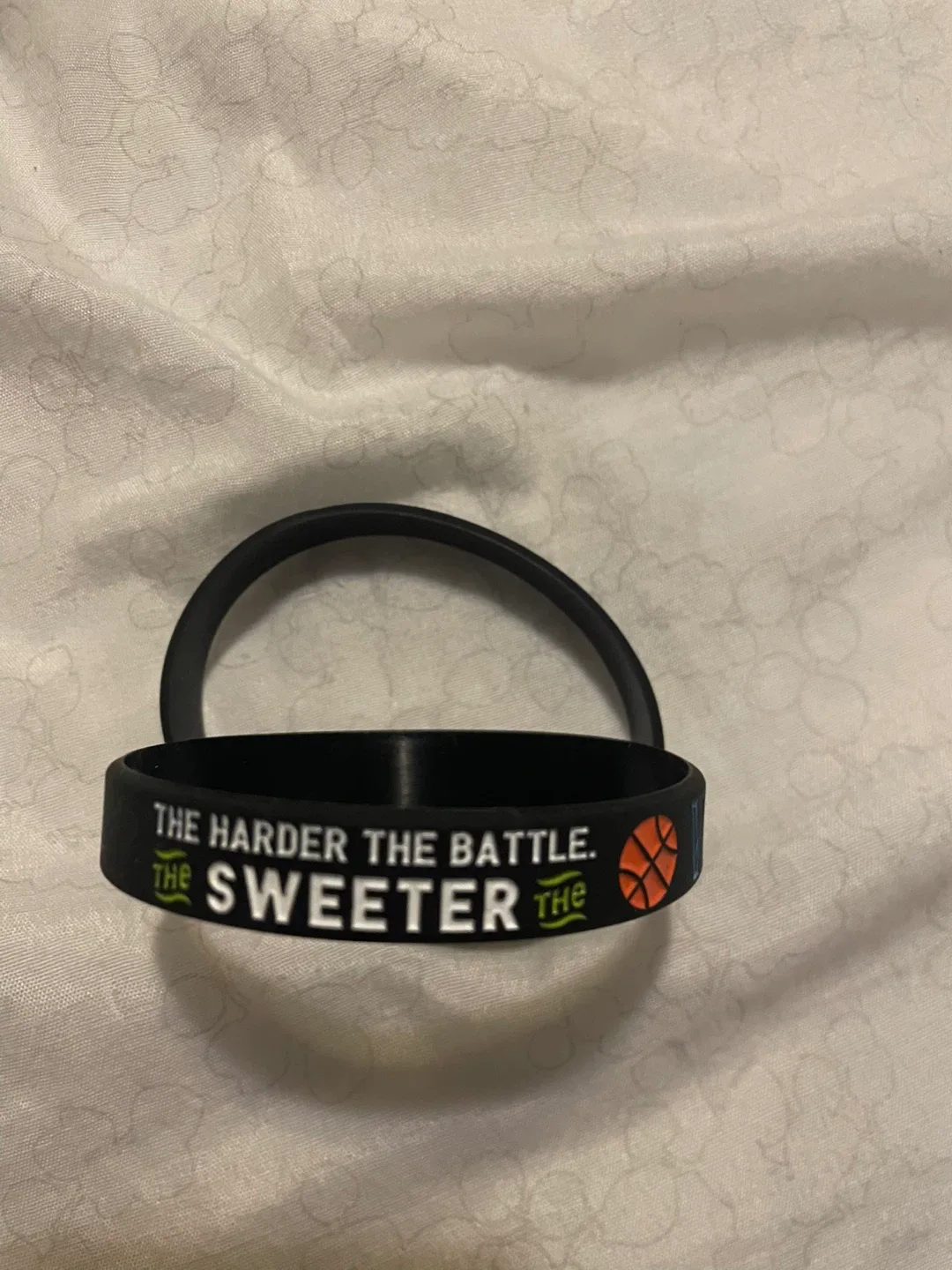 Motivational basketball design Wristbands image indicator(2)