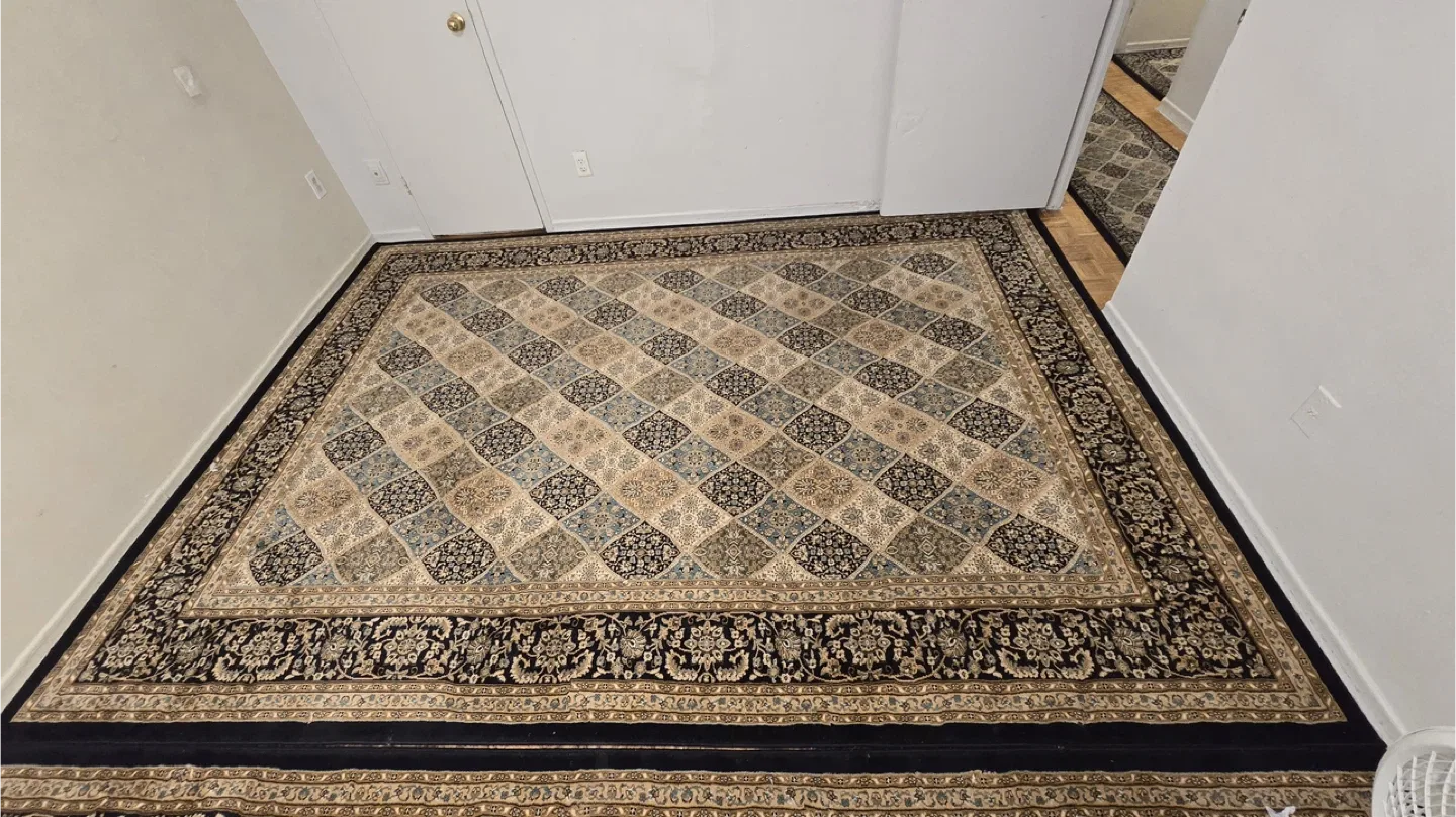 Carpet, pillow covers and curtains