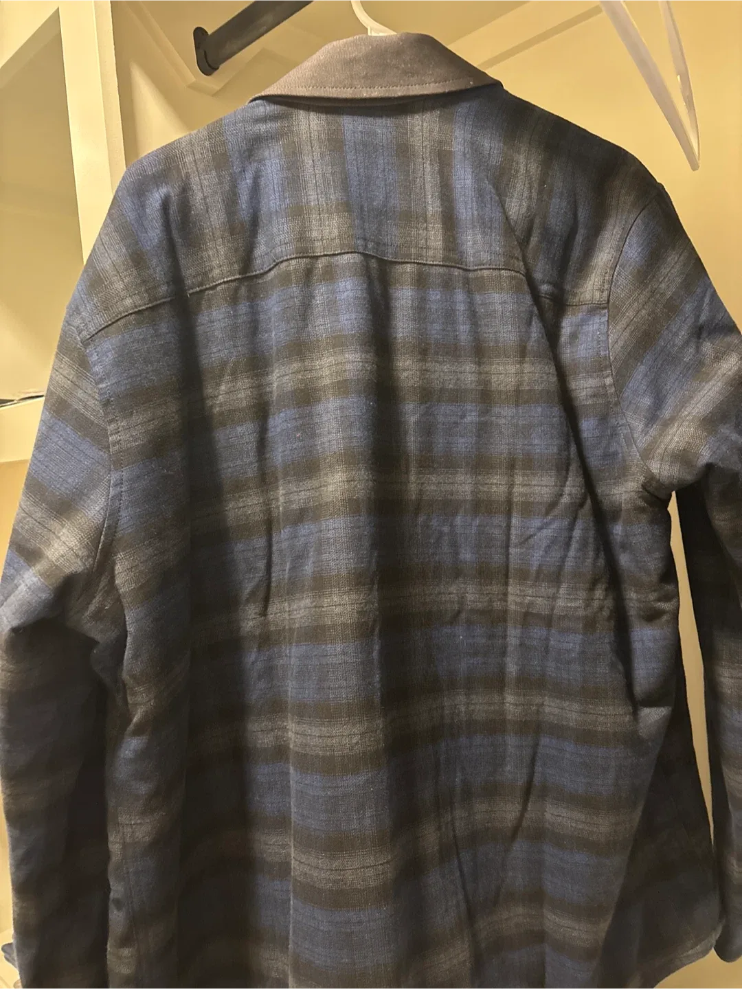 Eddie Bauer Flannel Shirt Jacket, Blue Plaid image indicator(2)