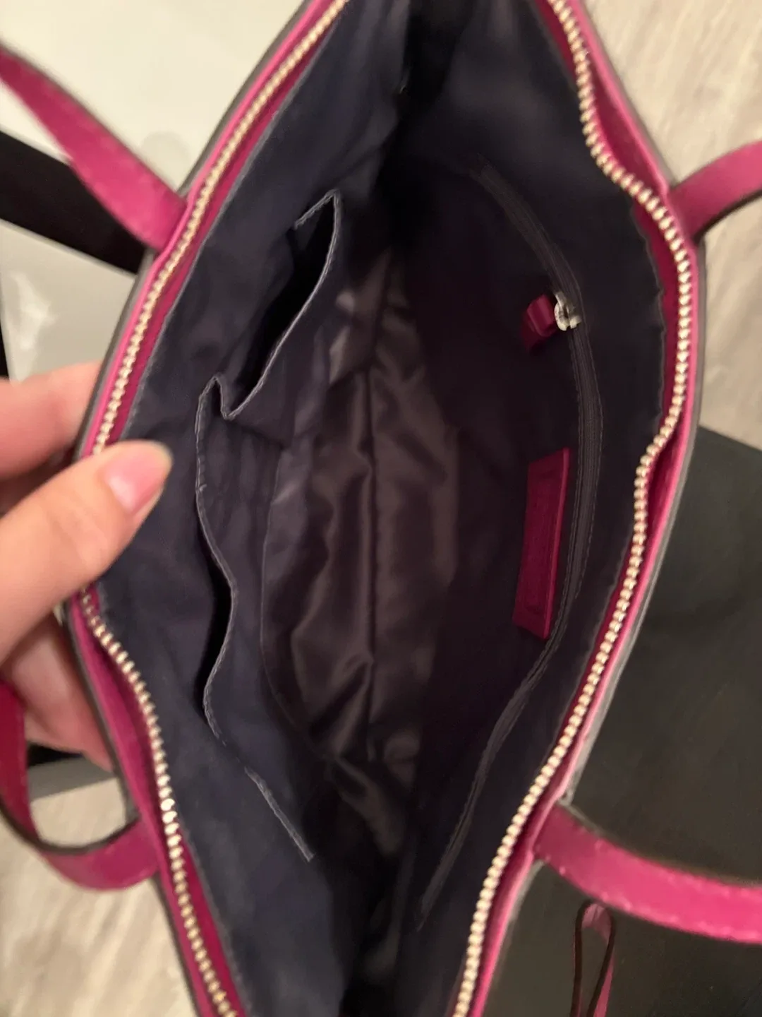 Coach Signature SP Patent Tote - Berry image indicator(4)