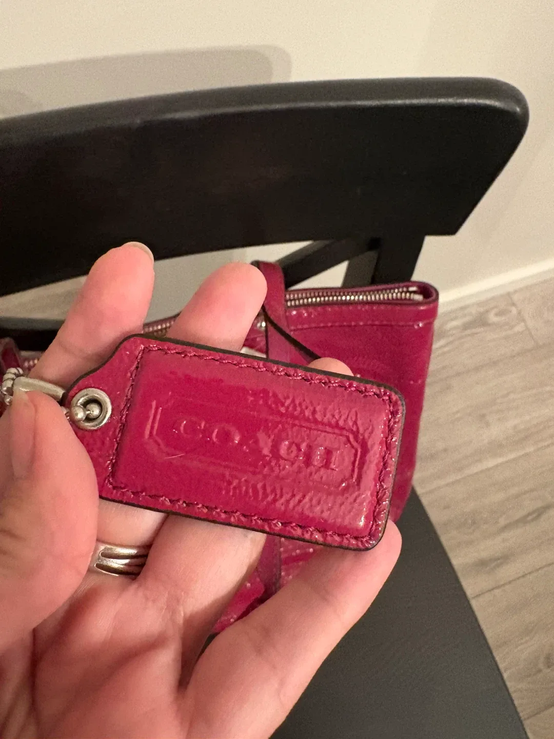 Coach Signature SP Patent Tote - Berry image indicator(3)