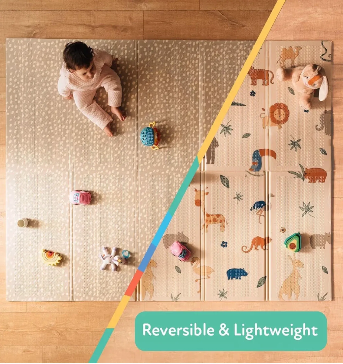 Reversible & Lightweight Baby Play Mat image indicator(2)