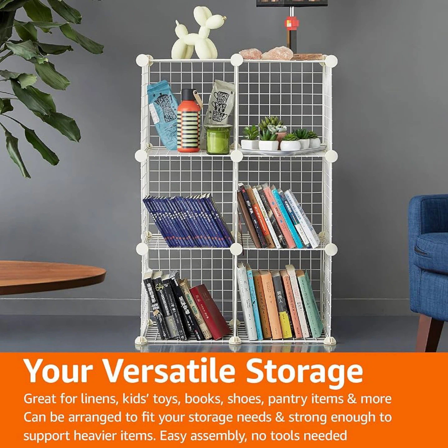 Wire Cube Storage Shelf - 3 Tier - photo 2