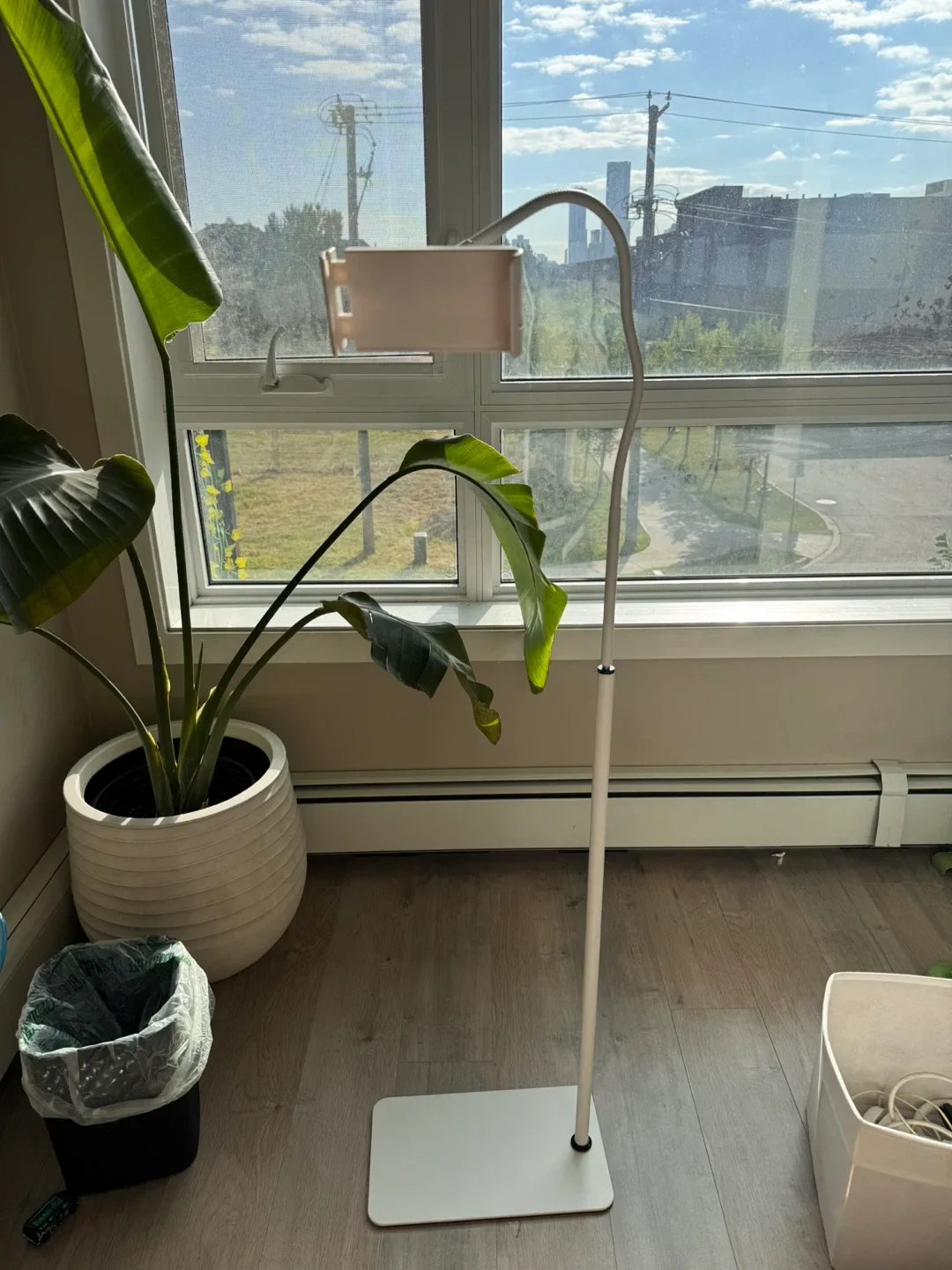 Tablet iPad Floor Stand - White