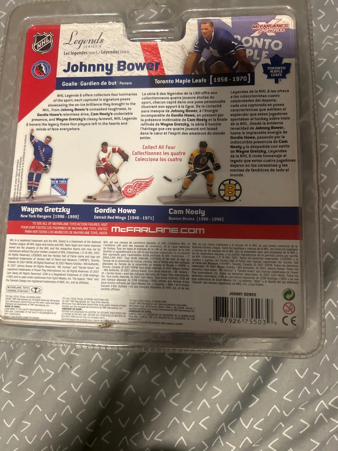 Johnny Bower Toronto Maple Leafs Legends Series Figure image indicator(2)