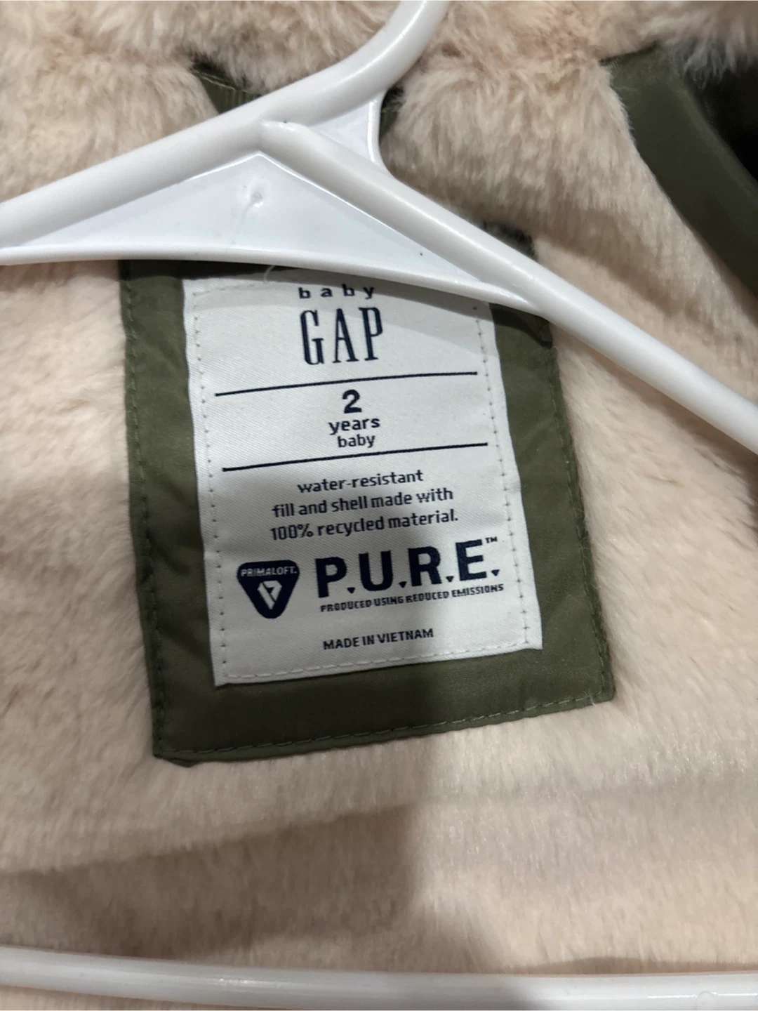 Baby GAP Puffer Jacket - Size 2 Years