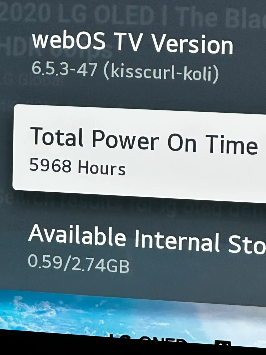 LG 55 inch OLED TV C1 image indicator(4)