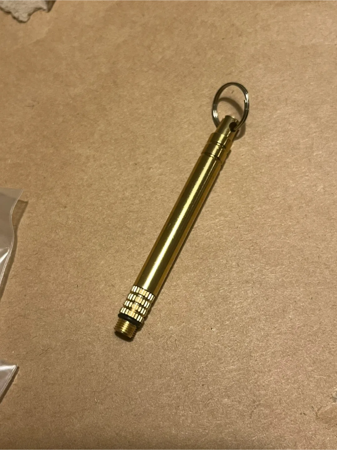Discreet titanium “Toothpick” with keyring. Brand new. image indicator(3)