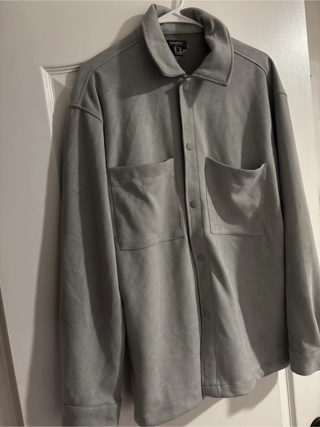 Forever 21 Gray Button-Up Shirt