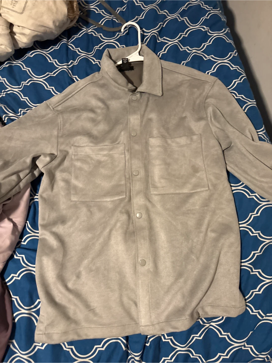 Forever 21 Gray Button-Up Shirt - photo 3