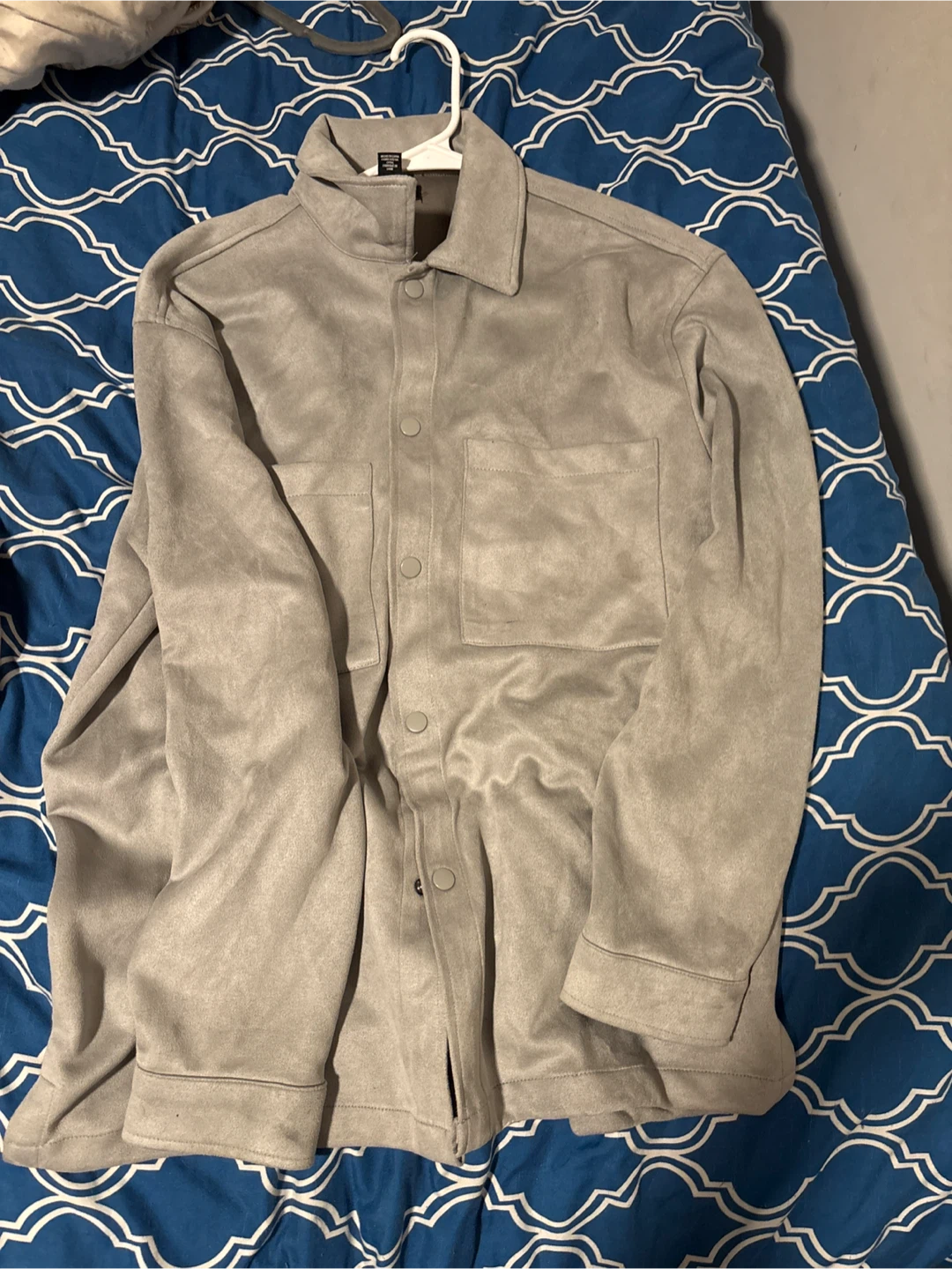 Forever 21 Gray Button-Up Shirt - photo 2