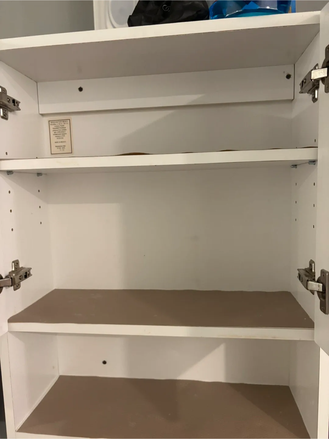 Selling 2 Glacier Bay White Bathroom Cabinet image indicator(2)