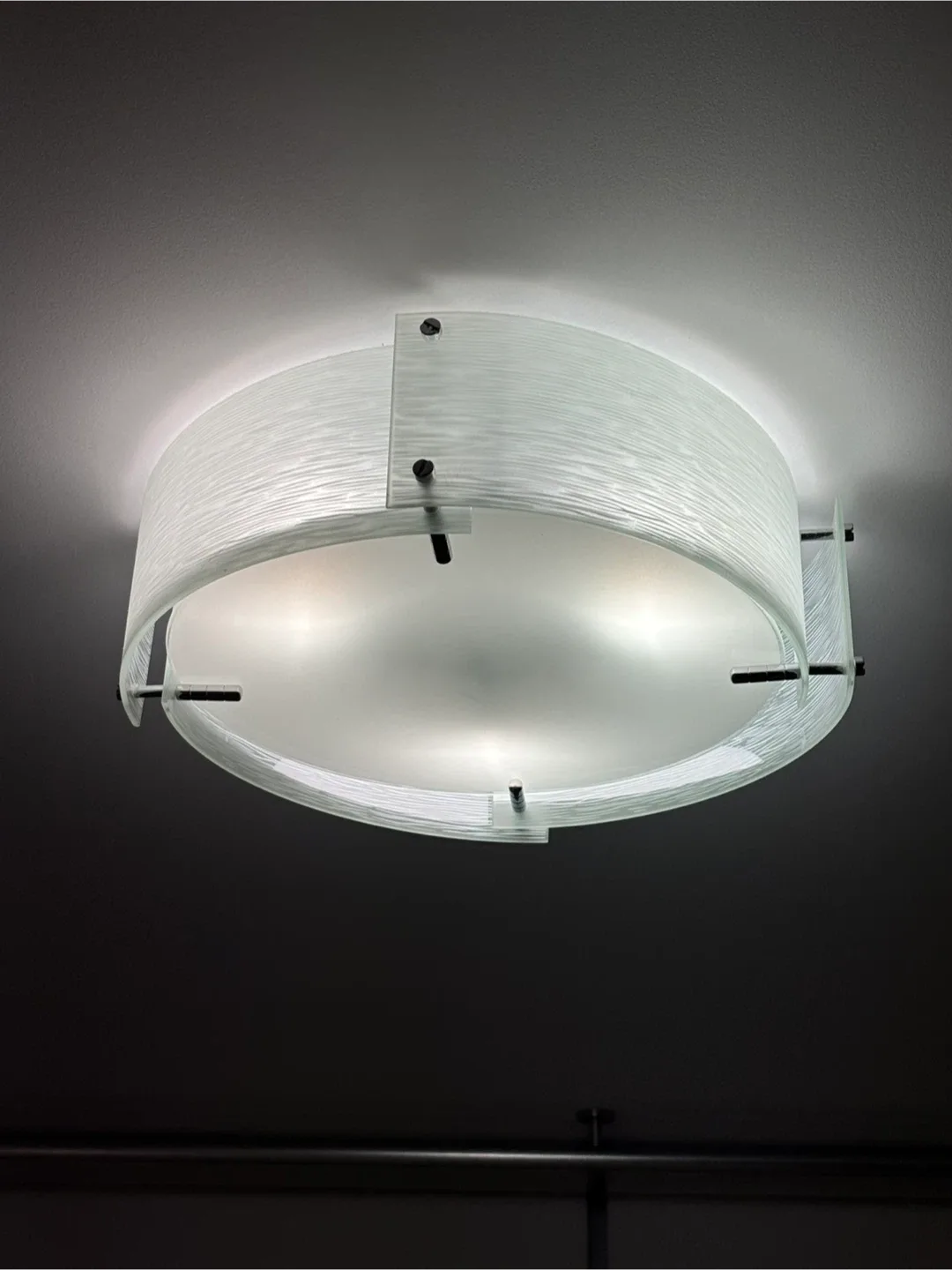 Glass Flush Mount Ceiling Light image indicator(2)