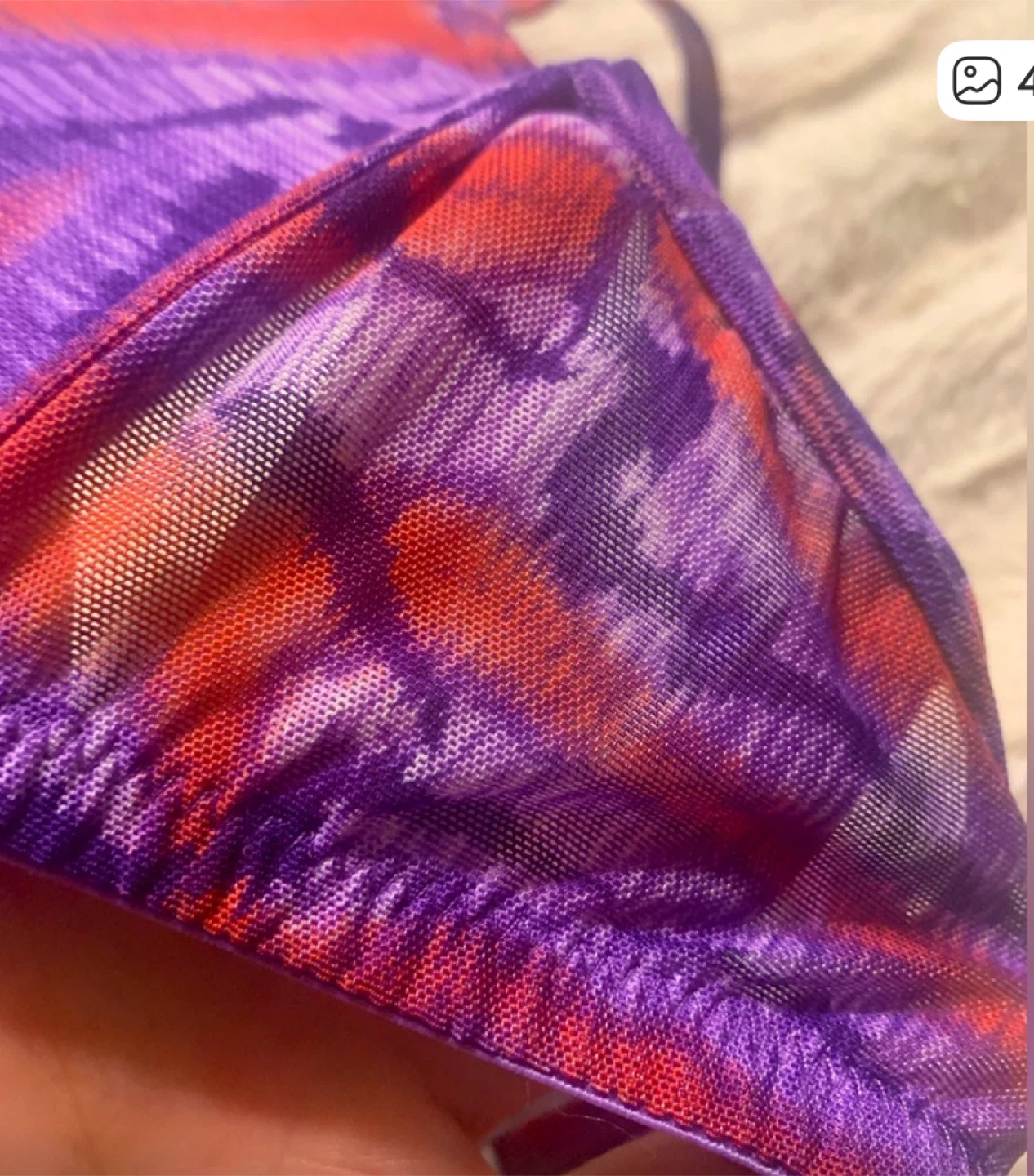 Bold & Sexy Pink and Purple Vintage Vanity Fair Bra Size 36C - photo 3