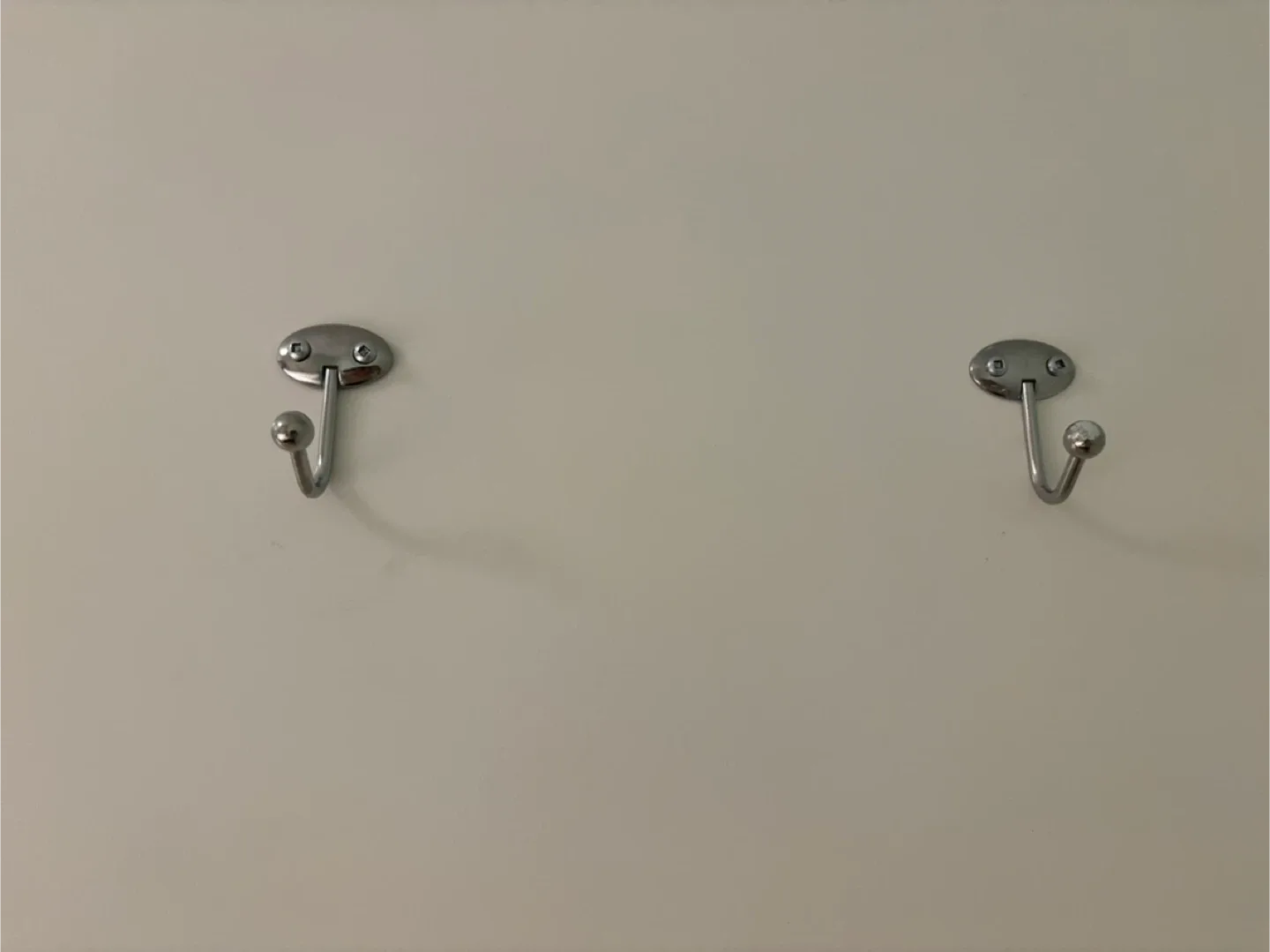Silver Wall Hooks x2