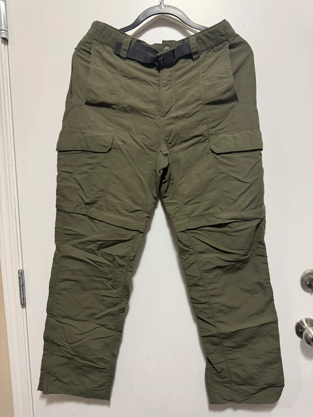 Mens The North Face Olive Convertible Hiking Pants S/P