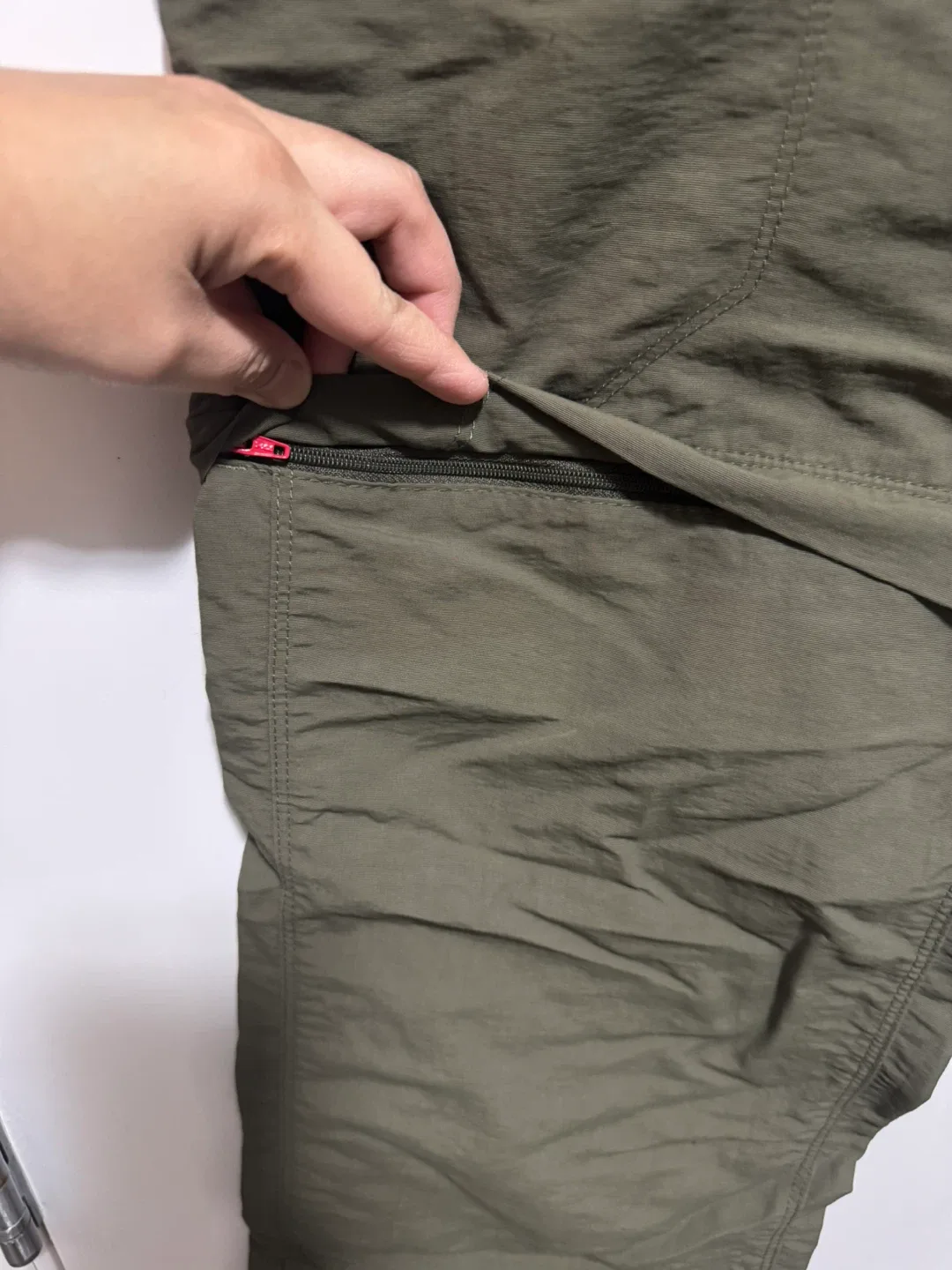 Mens The North Face Olive Convertible Hiking Pants S/P image indicator(3)