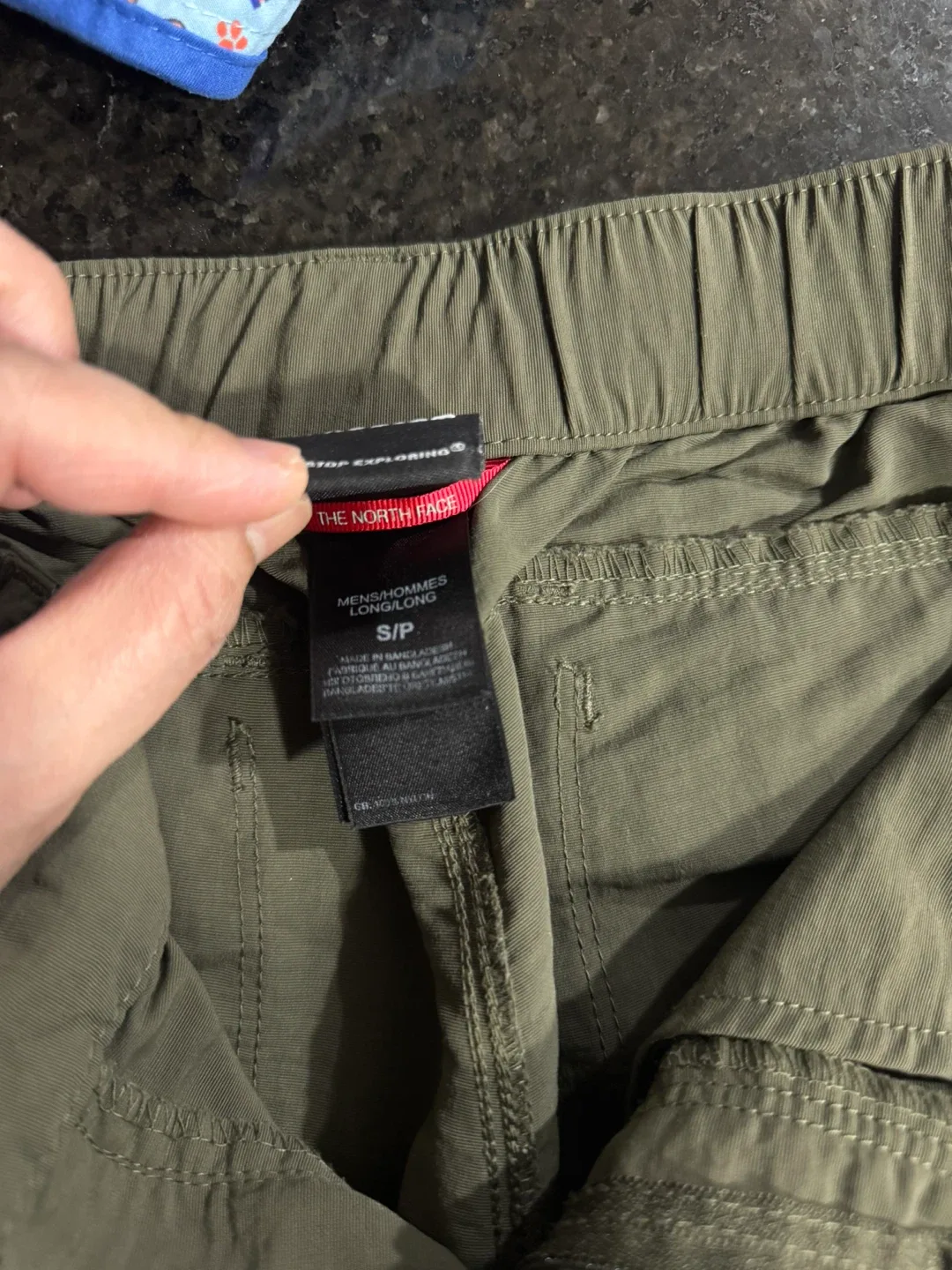 Mens The North Face Olive Convertible Hiking Pants S/P image indicator(4)