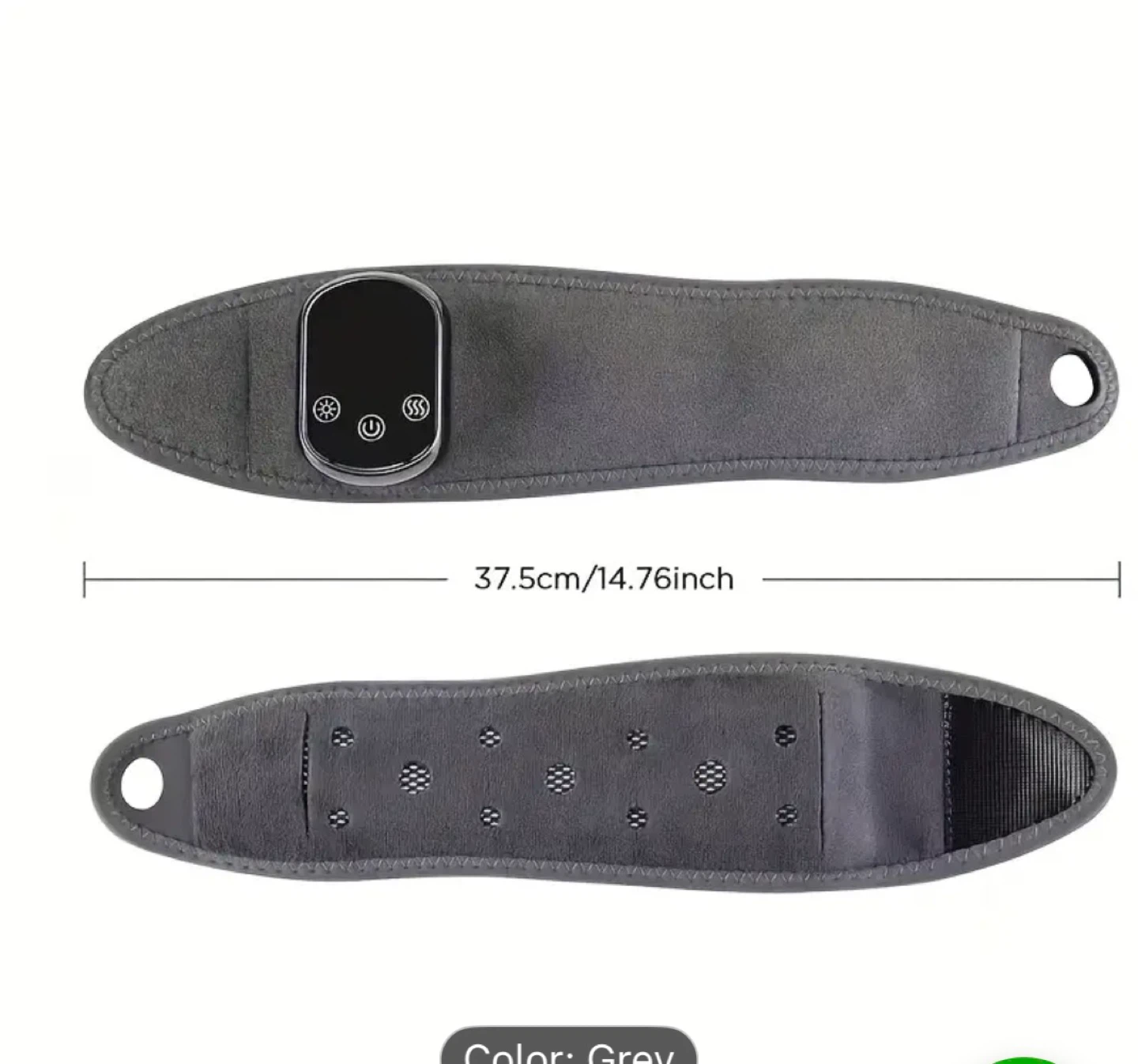Grey Heated Wrist Brace with Massage & Vibration - photo 4