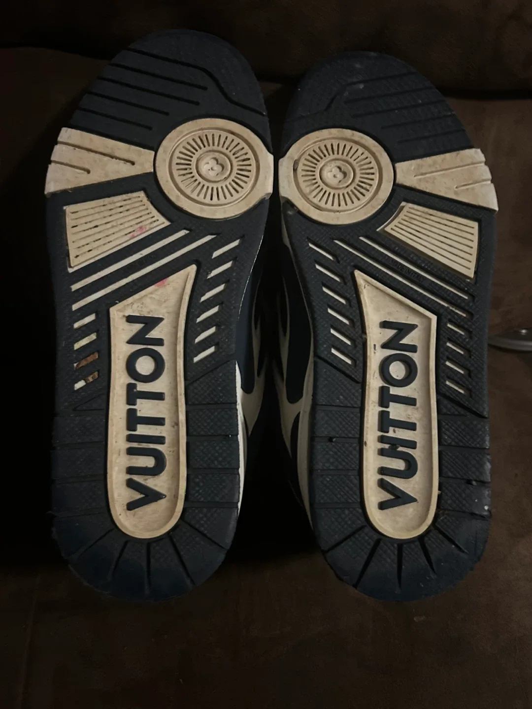 Louis Vuitton Blue/White Sneakers - size 7 image indicator(4)