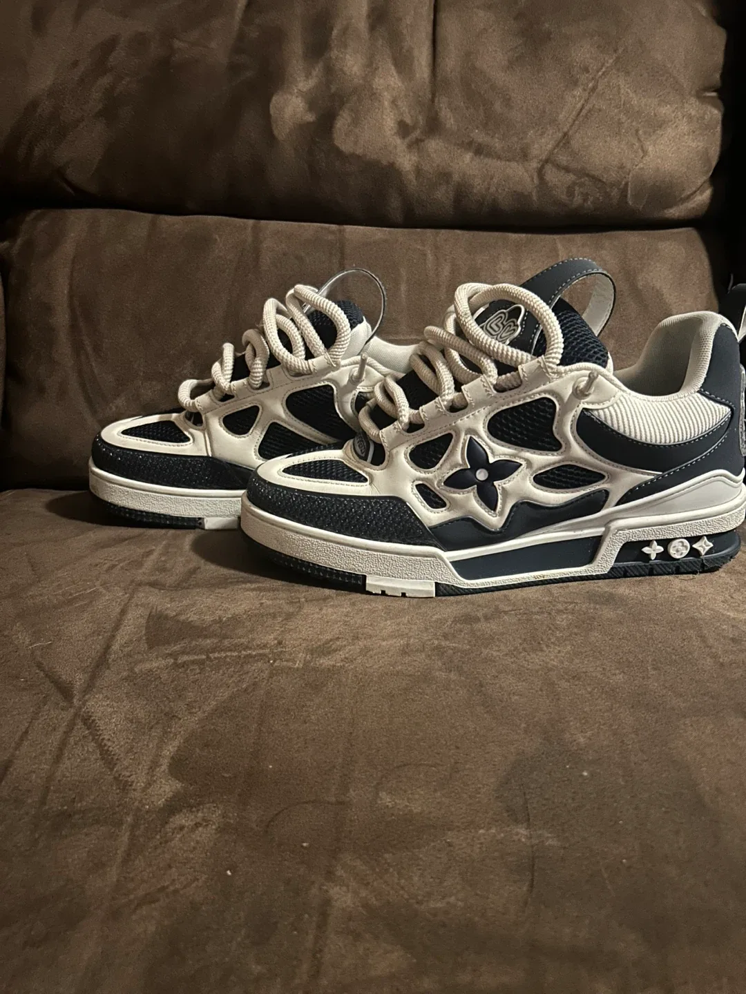 Louis Vuitton Blue/White Sneakers - size 7 image indicator(3)