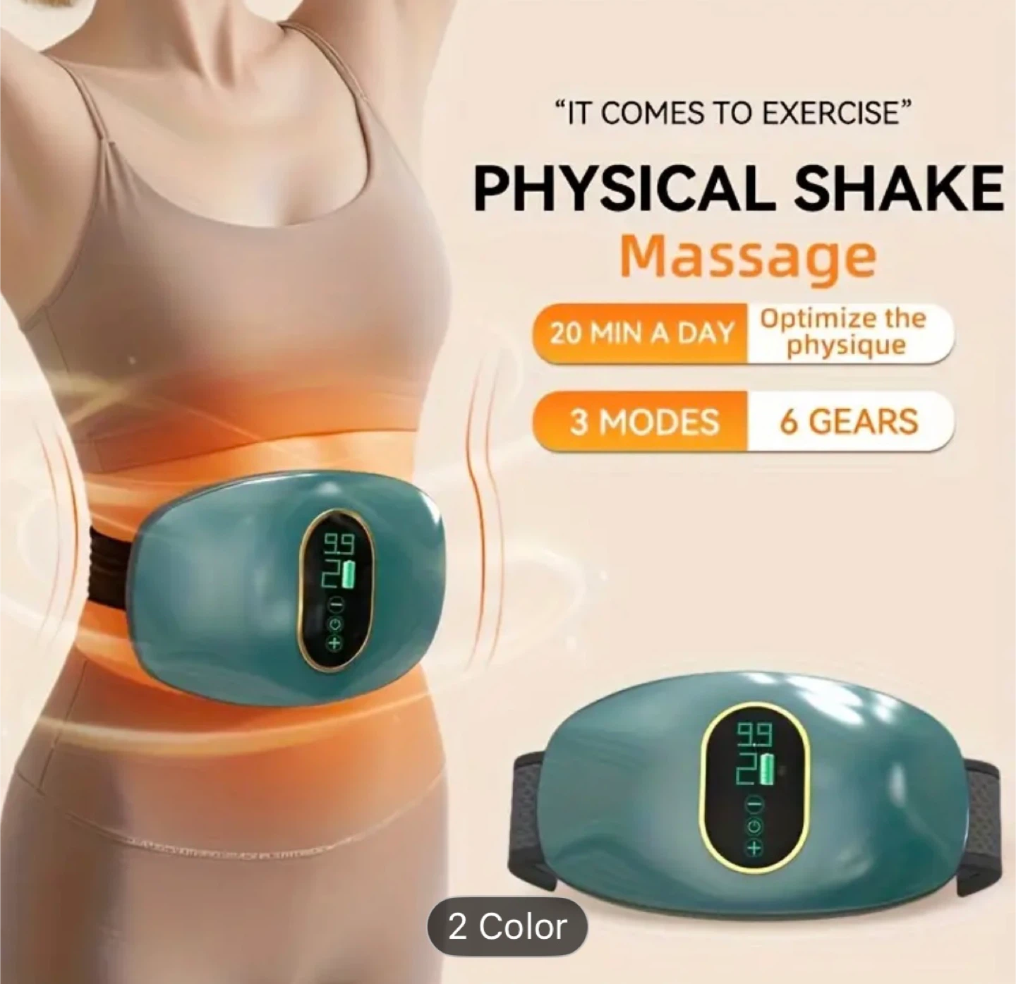 6-Speed Intensity Simple Shaping Belt - Green - photo 3