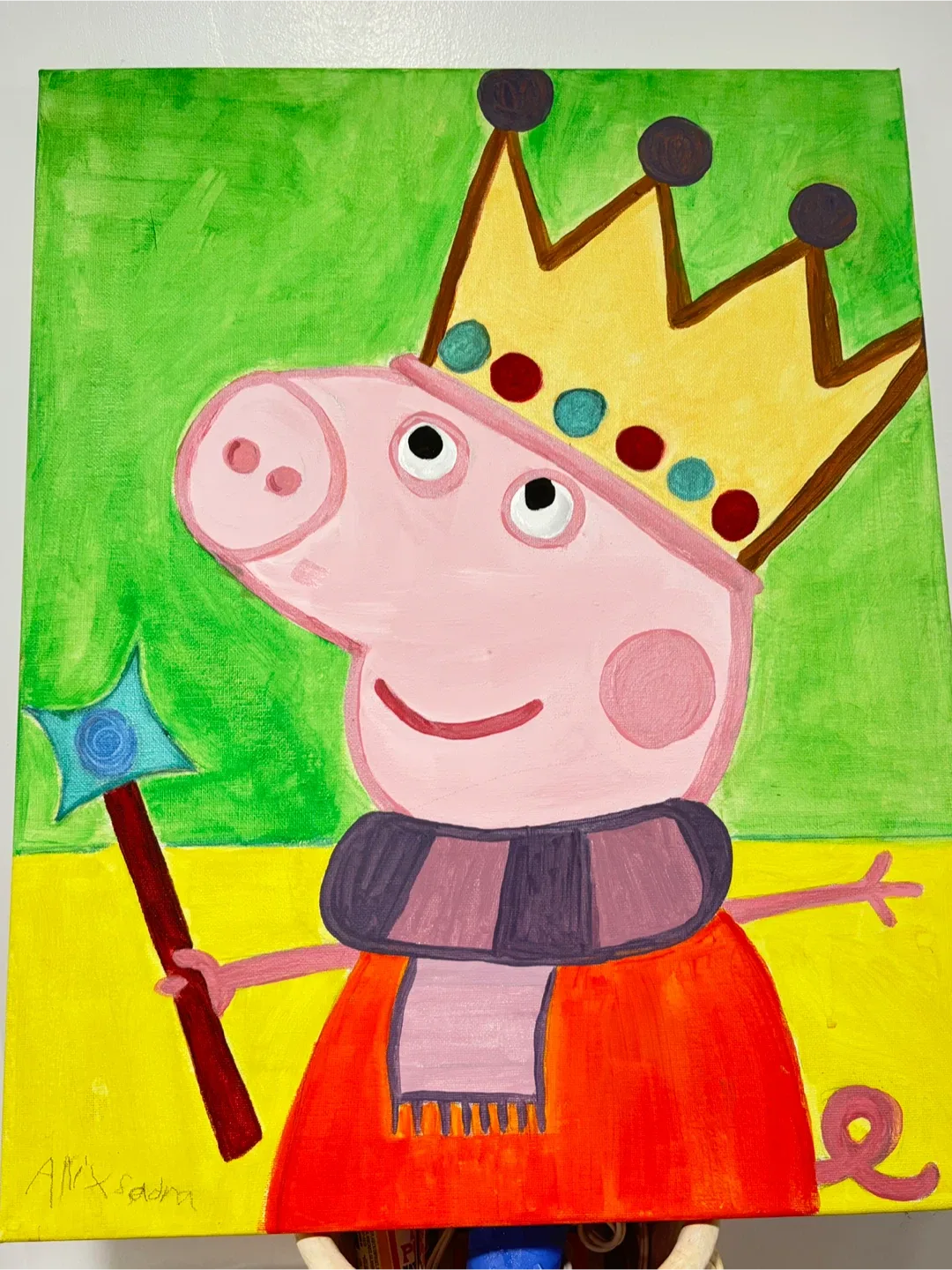 Peppa Pig queen Painting on canvas thumbnail