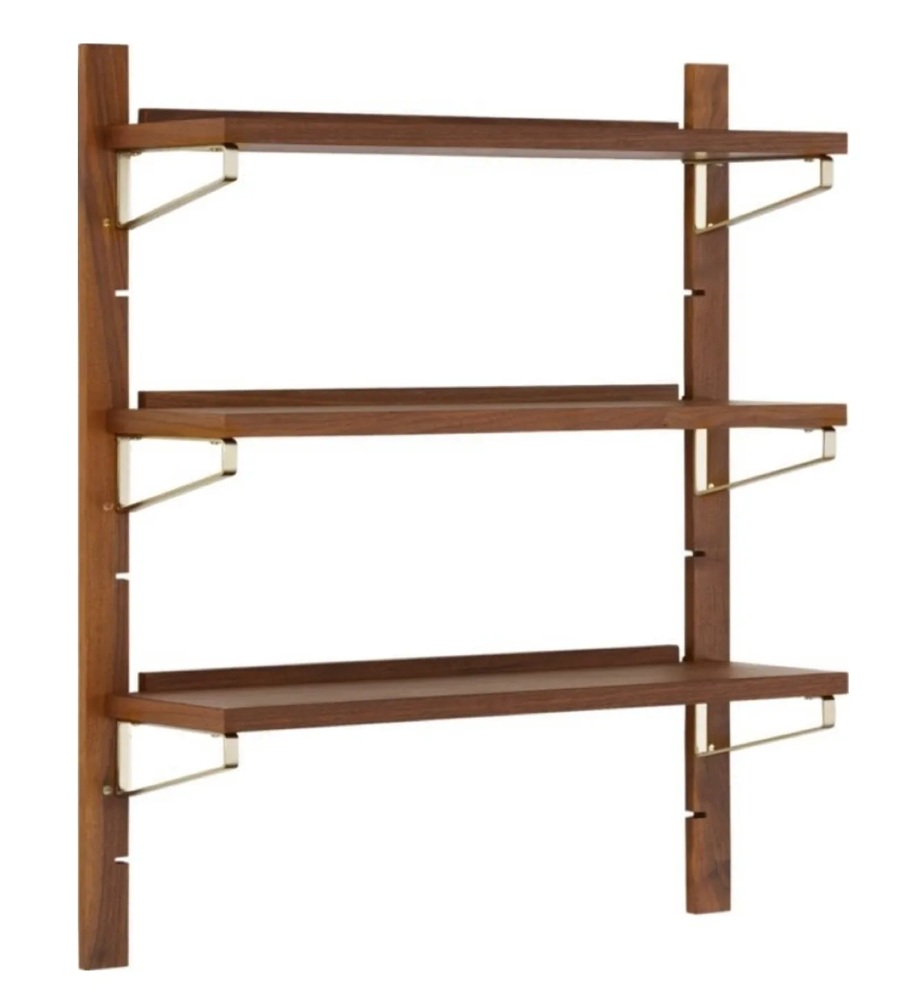 CB2 Walnut Modular Floating Shelves 39.5" image indicator(3)