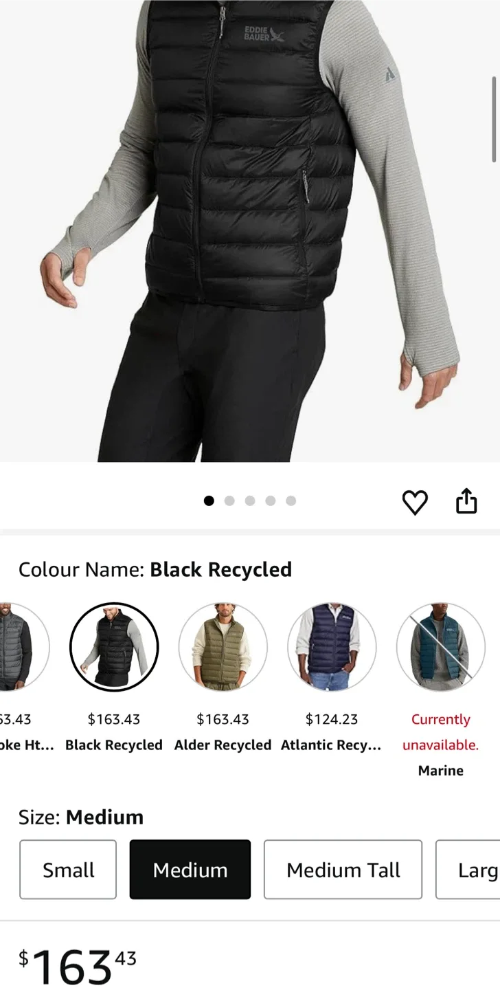 Eddie Bauer Puffer Vest - Black image indicator(10)