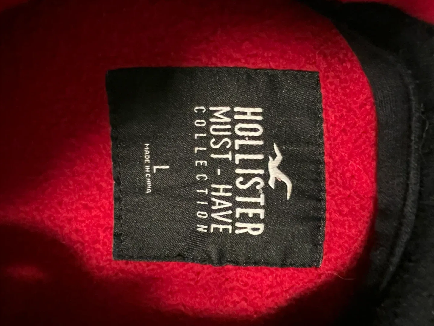Hollister Red Hoodie - Size L image indicator(3)
