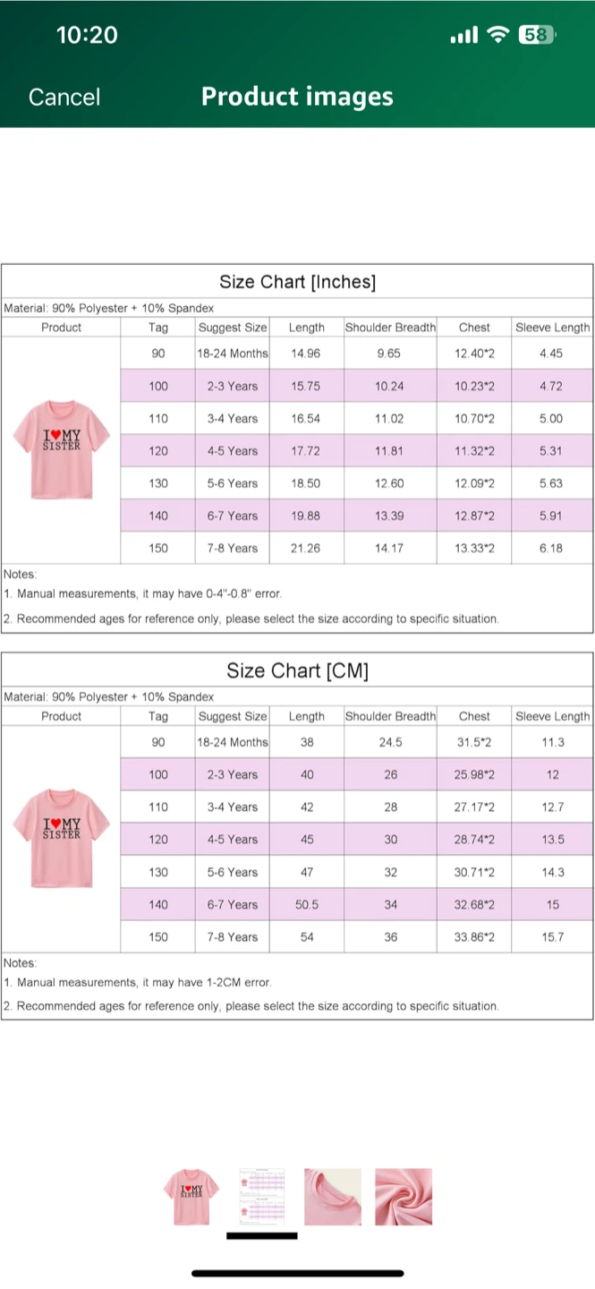 "I ❤️ MY SISTER" Kids T-Shirt - Size 110 - photo 5