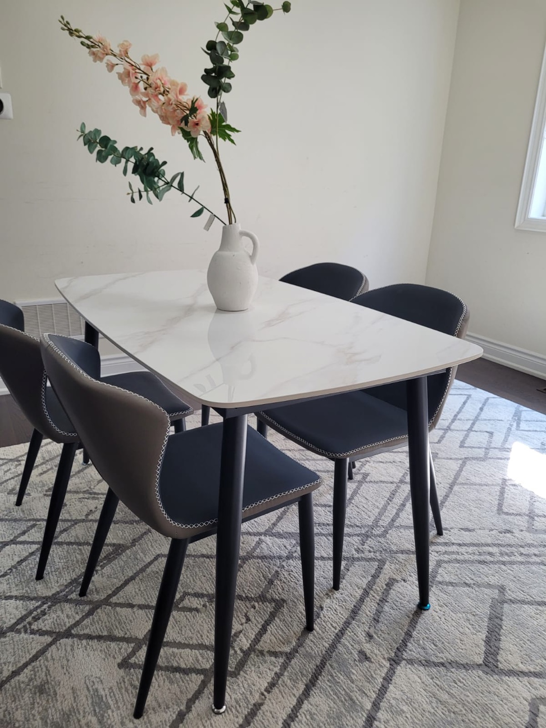 Dining Table Set with 4 Chairs