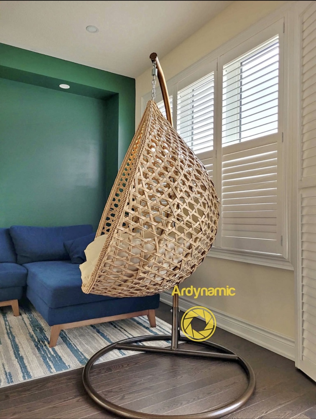 Ardynamic Wicker Egg Hanging Chair