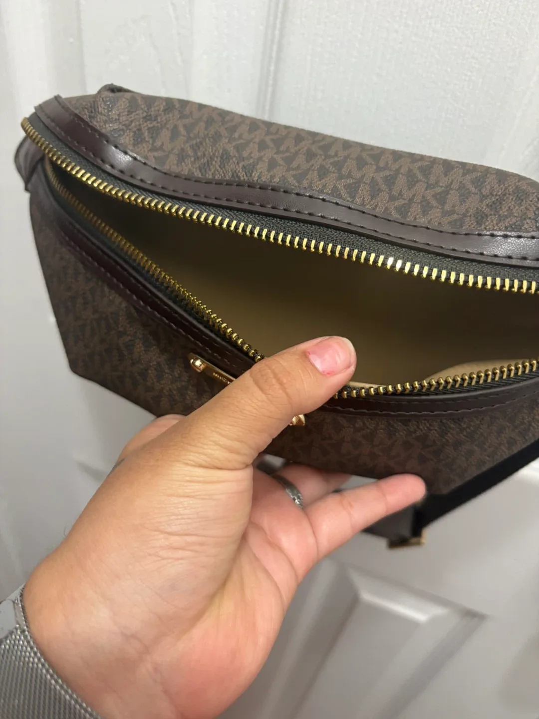 Michael Kors Brown Belt Bag image indicator(2)